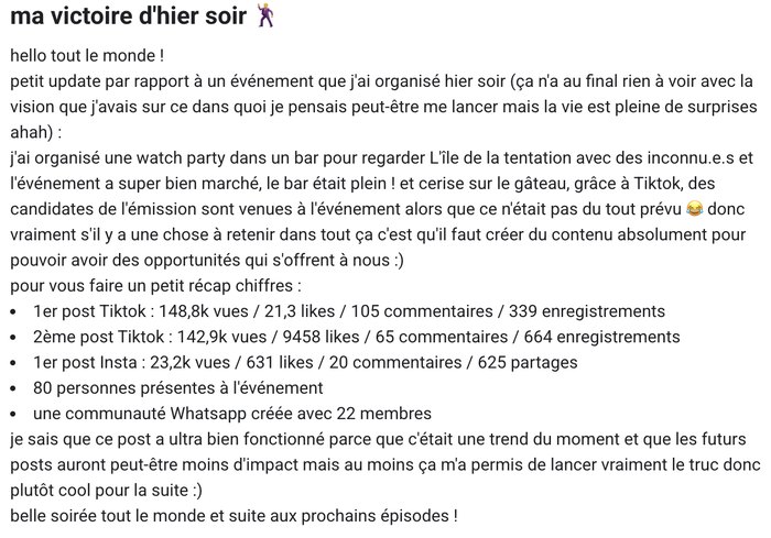 Témoignage client
